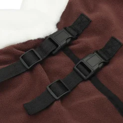 vidaXL Paardendeken Volledig Donkerbruin 75 cm Polar fleece