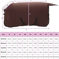 vidaXL Paardendeken Volledig Donkerbruin 75 cm Polar fleece
