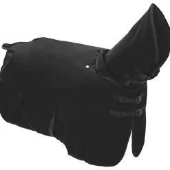 vidaXL Paardendeken Volledig Zwart 75 cm Polyester