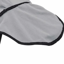 vidaXL Paardendeken Volledig Lichtgrijs en Roze 75 cm Polyester Fleece