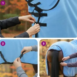 vidaXL Paardendeken Volledig Paars 75 cm Polyester
