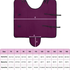vidaXL Paardendeken Volledig Paars 75 cm Polyester
