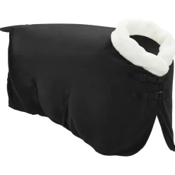 vidaXL Paardendeken Zwart 75 cm Polar fleece