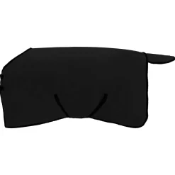 vidaXL Paardendeken Zwart 75 cm Polyester Fleece