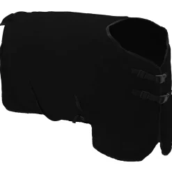 vidaXL Paardendeken Zwart 75 cm Polyester Fleece
