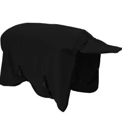 vidaXL Paardendeken Zwart 75 cm Polyester Fleece