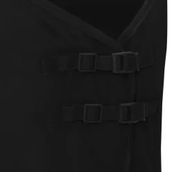 vidaXL Paardendeken Zwart 75 cm Polyester Fleece