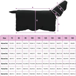 vidaXL Paardendeken Zwart 75 cm Polyester Fleece