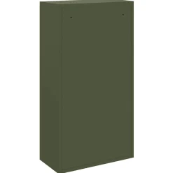 vidaXL Pakket inwerp box met opslag Olijf Groen 44 x 22 x 82 cm Staal