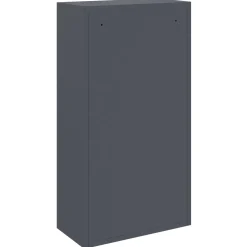 vidaXL Pakket inwerp box met opslag Antraciet 44 x 22 x 82 cm Staal