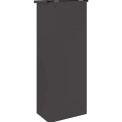 vidaXL Pakket inwerp box met opslag Zwart 44,5 x 29 x 110,5 cm Staal