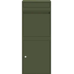 vidaXL Pakket inwerp box met opslag Olijfgroen 41 x 38 x 103 cm Staal