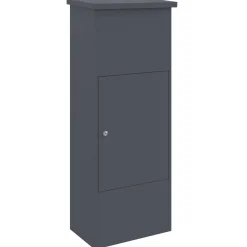 vidaXL Pakket inwerp box met slot Antraciet 44,5 x 29 x 110,5 cm Staal