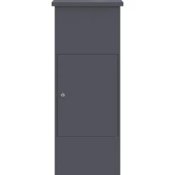 vidaXL Pakket inwerp box met slot Antraciet 44,5 x 29 x 110,5 cm Staal