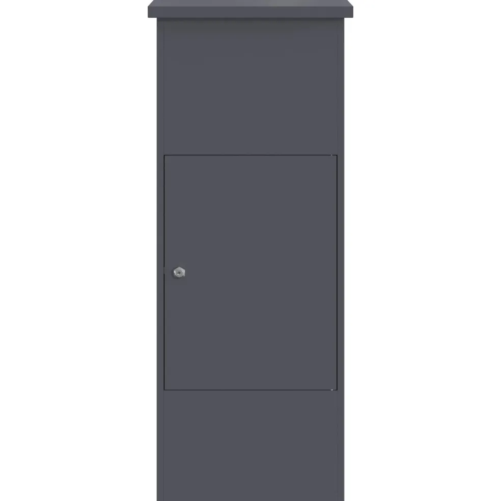 vidaXL Pakket inwerp box met slot Antraciet 44,5 x 29 x 110,5 cm Staal