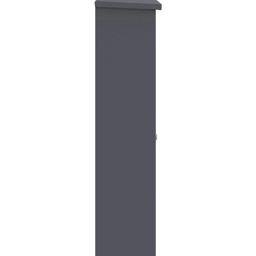 vidaXL Pakket inwerp box met slot Antraciet 44,5 x 29 x 110,5 cm Staal