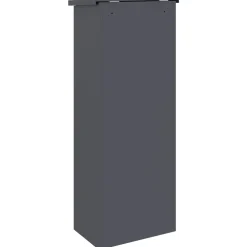 vidaXL Pakket inwerp box met slot Antraciet 44,5 x 29 x 110,5 cm Staal