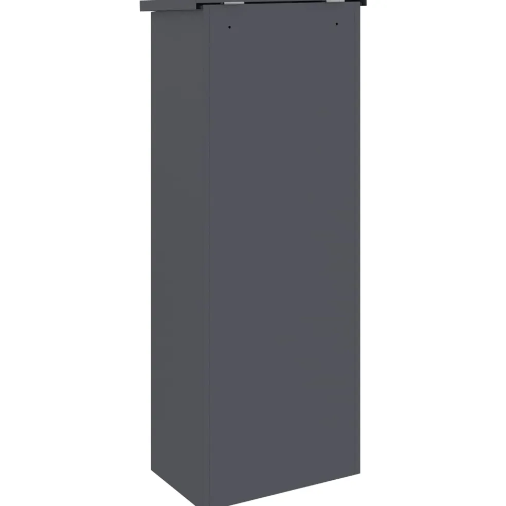 vidaXL Pakket inwerp box met slot Antraciet 44,5 x 29 x 110,5 cm Staal