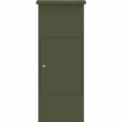 vidaXL Pakket inwerp box Olijfgroen 44,5 x 29 x 110,5 cm Staal