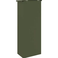 vidaXL Pakket inwerp box Olijfgroen 44,5 x 29 x 110,5 cm Staal