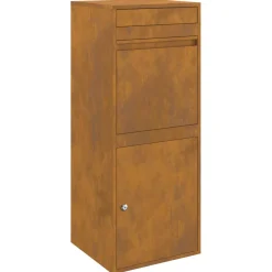 vidaXL Pakket inwerp box Roestkleurig 41 x 38 x 103 cm weervast staal