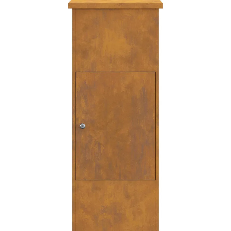 vidaXL Pakket inwerp box Roestig 44,5 x 29 x 110,5 cm weervast staal