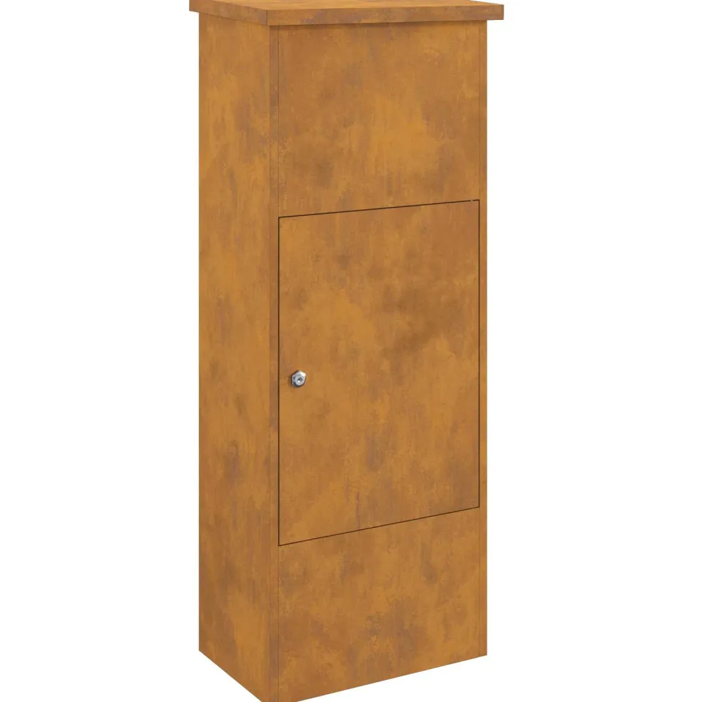 vidaXL Pakket inwerp box Roestig 44,5 x 29 x 110,5 cm weervast staal