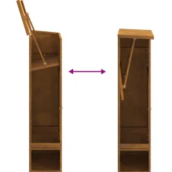 vidaXL Pakket inwerp box Roestig 44,5 x 29 x 110,5 cm weervast staal