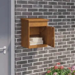 vidaXL Pakket inwerp box Roestig 47,5 x 38 x 59 cm weervast staal
