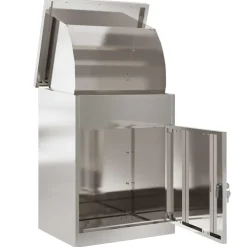 vidaXL Pakket inwerp box Zilver 47,5 x 38 x 59 cm Roestvrij staal