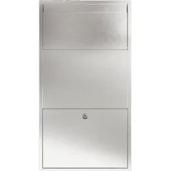 vidaXL Pakket inwerp box Zilver 44 x 22 x 82 cm Roestvrij staal