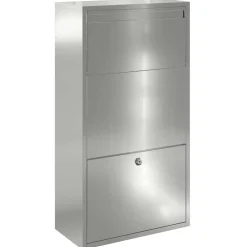 vidaXL Pakket inwerp box zilver 41 x 38 x 103 cm Gegalvaniseerd staal