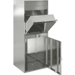 vidaXL Pakket inwerp box zilver 41 x 38 x 103 cm Gegalvaniseerd staal