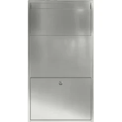 vidaXL Pakket inwerp box Zilver 44 x 22 x 82 cm Gegalvaniseerd staal