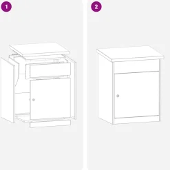 vidaXL Pakket inwerp box Zwart 47,5 x 38 x 59 cm Gegalvaniseerd staal