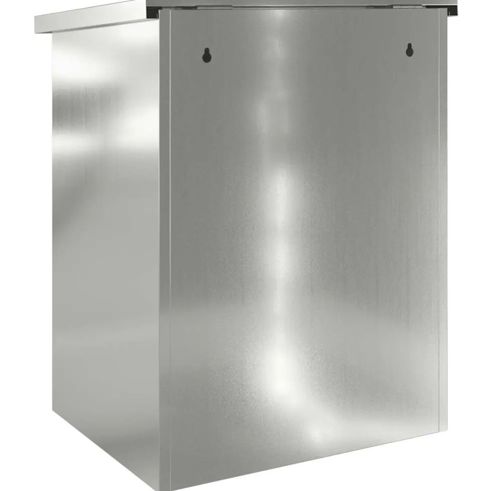 vidaXL Pakket inwerp box Zwart 47,5 x 38 x 59 cm Gegalvaniseerd staal