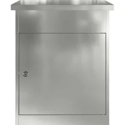 vidaXL Pakket inwerp box Zwart 47,5 x 38 x 59 cm Gegalvaniseerd staal