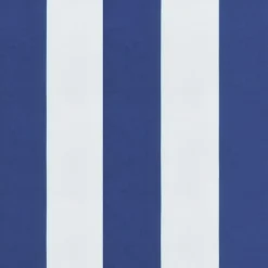 vidaXL Palletkussen gestreept 50x50x12 cm stof blauw en wit
