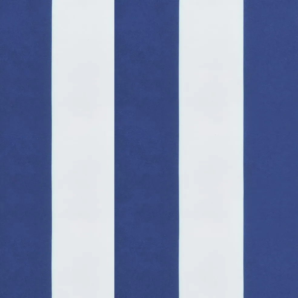 vidaXL Palletkussen gestreept 50x50x12 cm stof blauw en wit