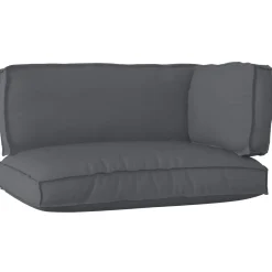 vidaXL Pallet Kussen Set Oxford Stof Antraciet 120 x 80 x 52 cm