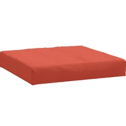 vidaXL Palletkussens 2 st stof gemêleerd rood
