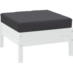 vidaXL Palletkussen 60x60x6 cm oxford stof antracietkleurig
