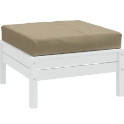 vidaXL Palletkussen 60x60x9,5 cm stof gemêleerd taupe