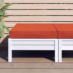 vidaXL Palletkussen 60x60x9,5 cm stof gemêleerd rood