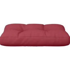 vidaXL Palletkussen 50x40x12 cm stof wijnrood
