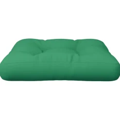 vidaXL Palletkussen 58x58x10 cm stof groen