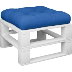 vidaXL Palletkussen 50x50x12 cm stof koningsblauw