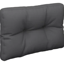 vidaXL Palletkussen 50x40x12 cm stof antracietkleurig