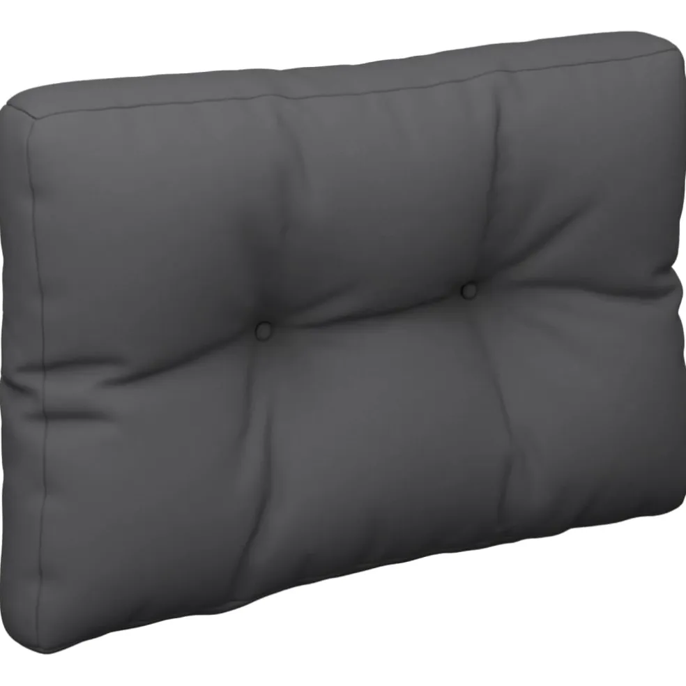 vidaXL Palletkussen 50x40x12 cm stof antracietkleurig