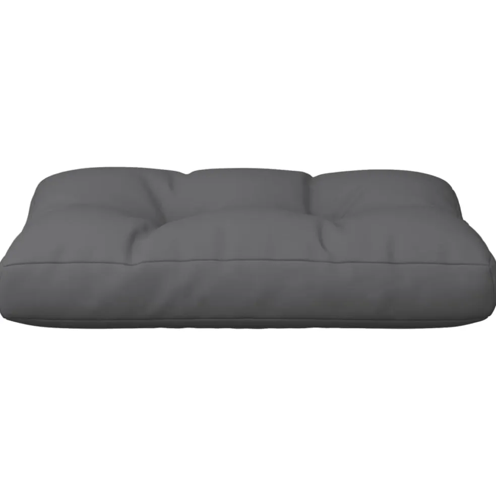 vidaXL Palletkussen 50x40x12 cm stof antracietkleurig